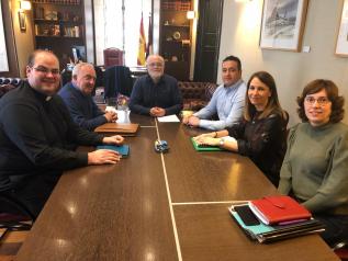 Reunión Gobierno regional, Ayuntamiento de Alcaraz y párrocos de la Diócesis en este pueblo alcaraceño