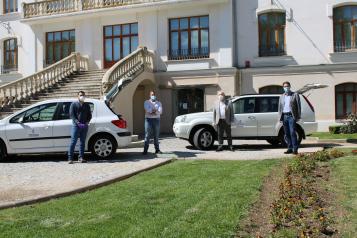 Visita al Parque Móvil de la JCCM en Albacete tras luchar contra el COVID19