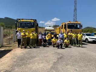 Visita al retén Letur-Férez del Plan Infocam en la provincia de Albacete