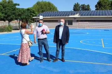 Ruiz Santos visita el CEIP Gloria Fuertes