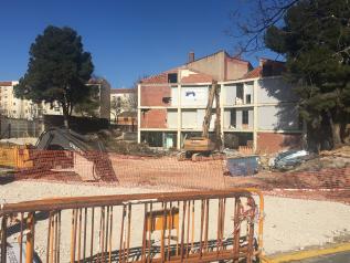 Obras Hospital de Albacete con demolición del CAS