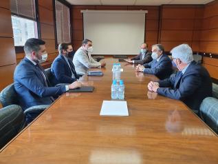 El Gobierno regional presenta el proyecto ‘ALMA’’ de Acuerdo por la Logística y la Movilidad de Albacete al Colegio de Economistas de la ciudad