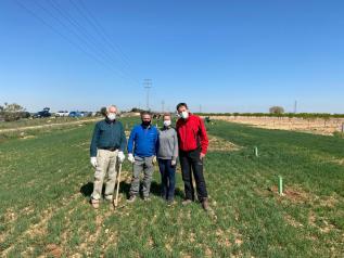 Acto de plantación en la Cañada Real de Peñarrubia