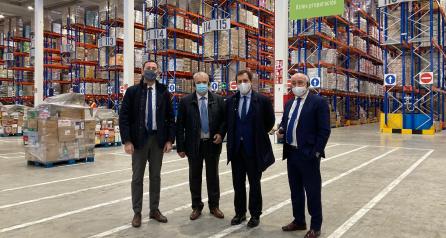 El delegado de la Junta en Toledo subraya la importancia de la instalación en Illescas de la nueva planta logística de Día, con la que se dará servicio a 500 supermercados 