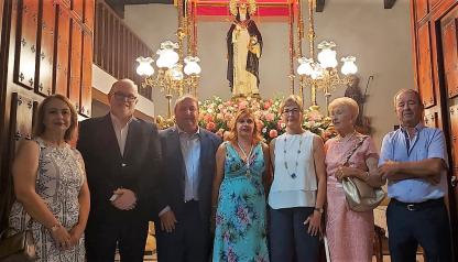  El delegado de la Consejería de Fomento participó en la procesión en honor a Santa Rosa de Lima, patrona de los Pozuelos de Calatrava