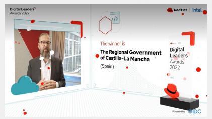 El Gobierno de Castilla-La Mancha recibe un premio internacional por un proyecto de desarrollo de aplicaciones para ofrecer mejores servicios a la ciudadanía  