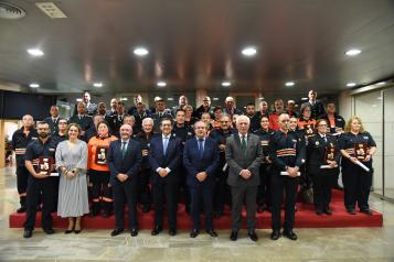 Entrega de medallas y placas de Protección Civil de Castilla-La Mancha 2022