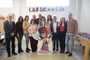 La consejera de Economía, Empresas y Empleo, Patricia Franco, visita las instalaciones de Laborvalía en Ciudad Real