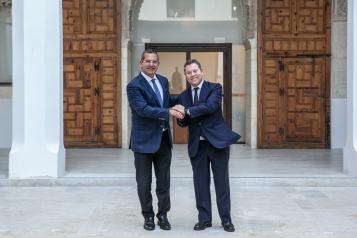 El presidente de Castilla-La Mancha Recibe al gobernador de Puerto Rico