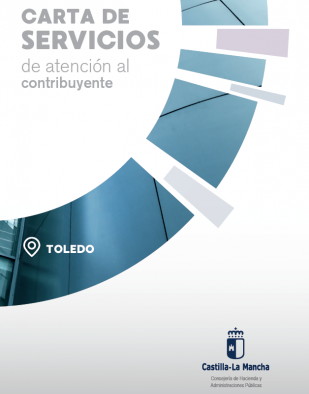 Caratula Folleto divulgativo CS de Atención al Contribuyente de Toledo