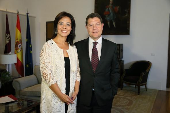 Reunión del presidente García-Page con la alcaldesa de Ciudad Real, Pilar Zamora