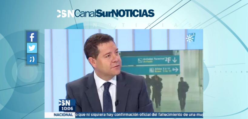 El presidente García-Page, entrevistado en Canal Sur