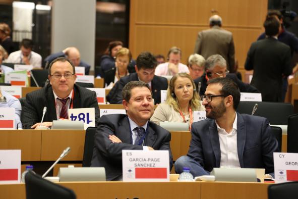 Emiliano García-Page en el Plenario del Comité de las Regiones de la Unión Europea