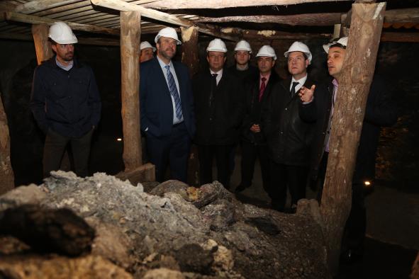  El presidente de Castilla-La Mancha, Emiliano García-Page, ha visitado el parque minero de Almadén
