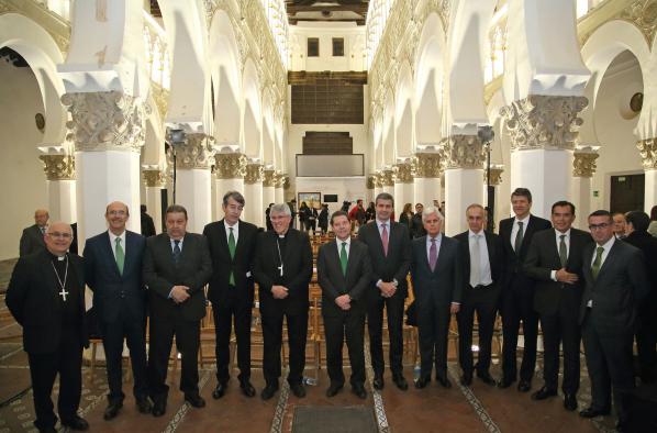 Inauguración de la iluminación de la sinagoga de Santa María la Blanca (Toledo)