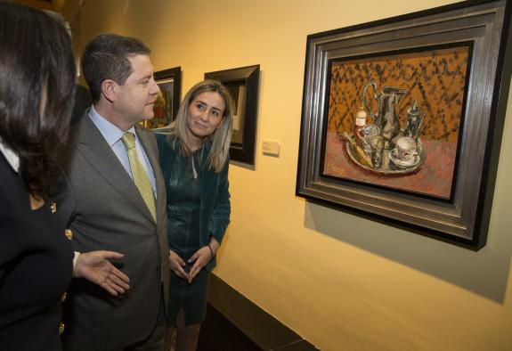 El presidente de Castilla-La Mancha, Emiliano García-Page, inaugura la exposición ‘A la mesa. Bodegones en el Arte'