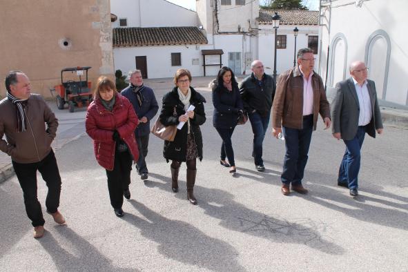 Visita de Ruiz Santos a la localidad de Fuensanta