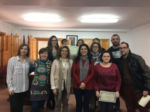 Acto de entrega de diplomas del PRIS de Liétor (Albacete)