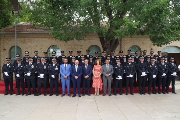 El consejero de Hacienda y Administraciones Públicas, Juan Alfonso Ruiz Molina, preside el acto de clausura de los cursos selectivos de formación inicial para Policías Locales de Castilla-La Mancha