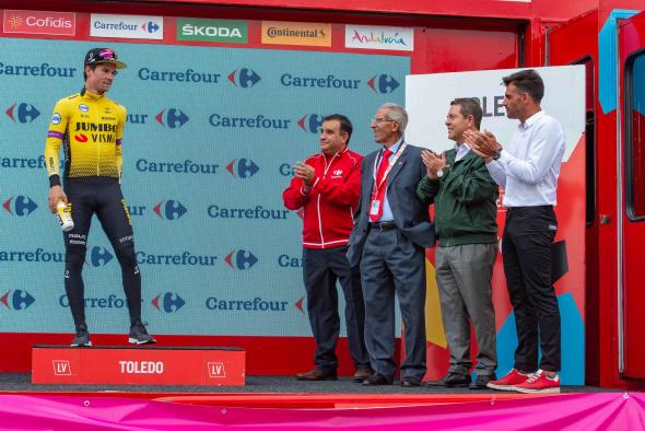 El presidente asiste a la llegada de la 19 Etapa de la Vuelta Ciclista a España