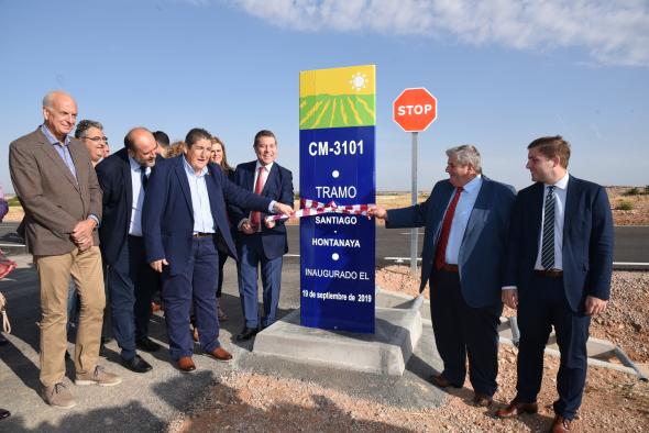 Inauguración de la carretera CM-3102 entre Villamayor de Santiago y Hontanaya