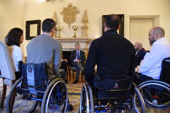 Visita del equipo de rugby en silla de ruedas ‘Carpetanos Quad Rugby’ de Toledo