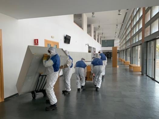El Gobierno de Castilla-La Mancha comienza el acondicionamiento de la Facultad de Medicina de Albacete como dispositivo sanitario para aumentar la capacidad de respuesta ante la incidencia del coronavirus