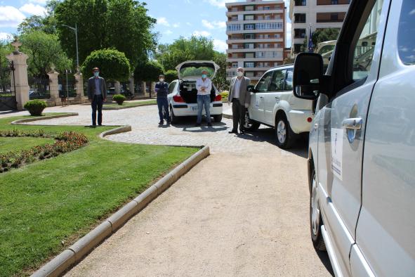 Visita al Parque Móvil de la JCCM en Albacete tras luchar contra el COVID19