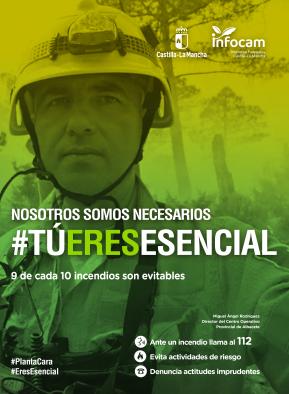 El Gobierno de Castilla-La Mancha lanza la segunda fase de la campaña de sensibilización contra incendios forestales destacando la labor imprescindible de los integrantes del dispositivo INFOCAM