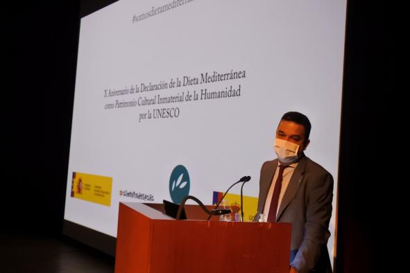 EL CONSEJERO DE AGRICULTURA, AGUA Y DESARROLLO RURAL PARTICIPA EN EL ACTO DEL X ANIVERSARIO DE LA DECLARACION DE LA DIETA MEDITERRÁNEA COMO PATRIMONIO CULTURAL INMATERIAL DE LA HUMANIDAD