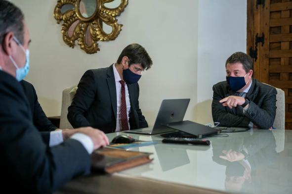 Reunión con los empresarios Fernando Jerez y Jordi Gallego