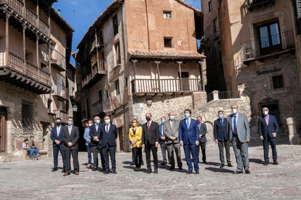 El presidente de Castilla-La Mancha participa en el encuentro institucional sobre despoblación junto a sus homólogos de Aragón y Castilla y León