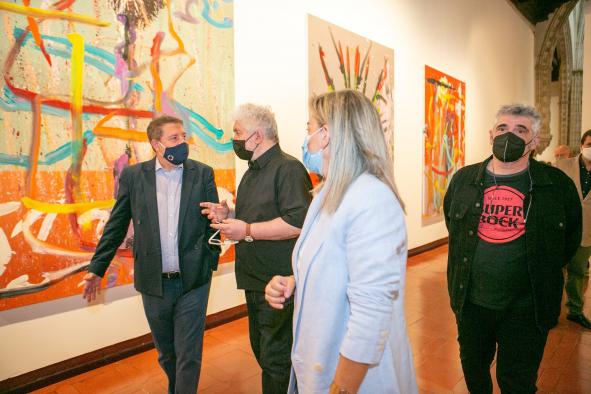 El Gobierno regional retoma la agenda de grandes exposiciones con la inauguración de la muestra ‘Pintura’, de los artistas Jorge Galindo y Pedro Almodóvar