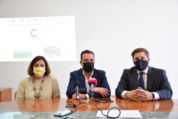 La consejera de Economía, Empresas y Empleo, Patricia Franco y el consejero de Fomento, Nacho Hernando, visitan las instalaciones del Grupo Agroalimentario ‘Candelo’ 
