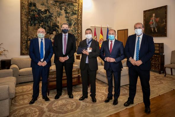 Rueda de prensa de la reunión de trabajo con el alcalde de Albacete
