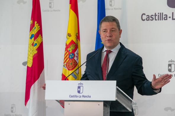 García-Page atribuye la subida de la confianza empresarial en Castilla-La Mancha al trabajo de toda la sociedad y a la estabilidad institucional