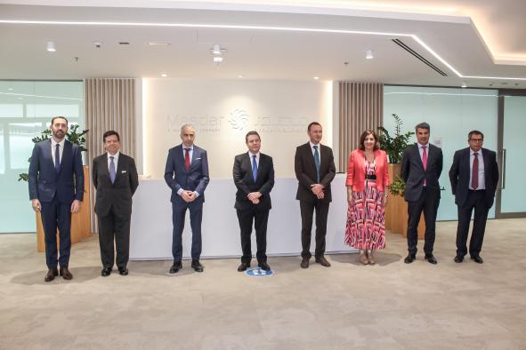 Reunión con representantes del fondo de inversión Masdar en Abu Dhabi