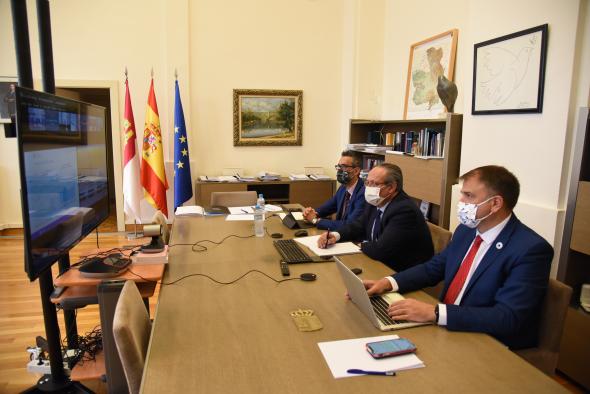 Los consejeros de Hacienda y Administraciones Públicas y de Desarrollo Sostenible, Juan Alfonso Ruiz Molina y José Luis Escudero, respectivamente, participan en la Conferencia Sectorial para la Transformación Digital que tiene lugar por videoconferencia.