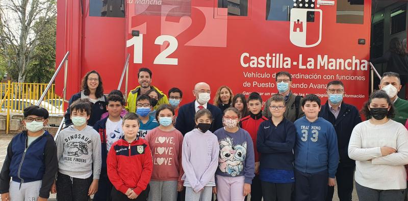 Alrededor de 350 estudiantes del colegio ‘Federico Mayor Zaragoza’ de Albacete reciben la visita del Servicio 1-1-2