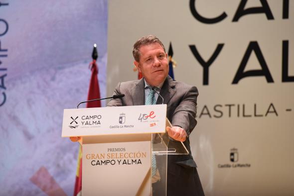 El jefe del Ejecutivo regional, Emiliano García-Page, preside los Premios Gran Selección ‘Campo y Alma’.