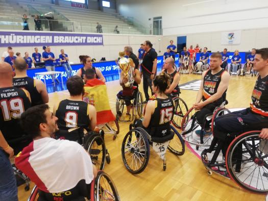 El Gobierno regional felicita al AMIAB Albacete por haberse proclamado campeón de Europa de baloncesto en silla de ruedas