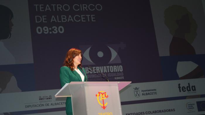 La consejera de Igualdad y portavoz del Gobierno regional, Blanca Fernández, asiste a la inauguración del I Congreso Europeo de Igualdad promovido por el Observatorio Provincial de Igualdad en las Relaciones Laborales de Albacete.