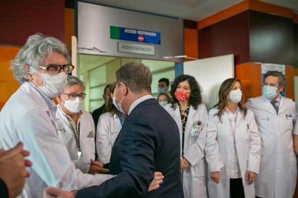 Visita al Servicio de Radioterapia del Complejo Hospitalario Universitario de Albacete (CHUA) y las obras del nuevo Hospital