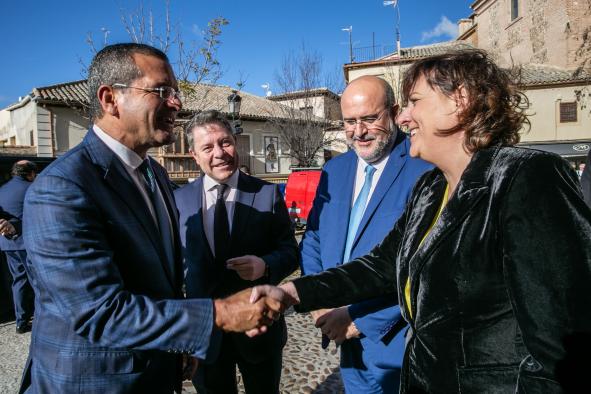 El presidente de Castilla-La Mancha Recibe al gobernador de Puerto Rico