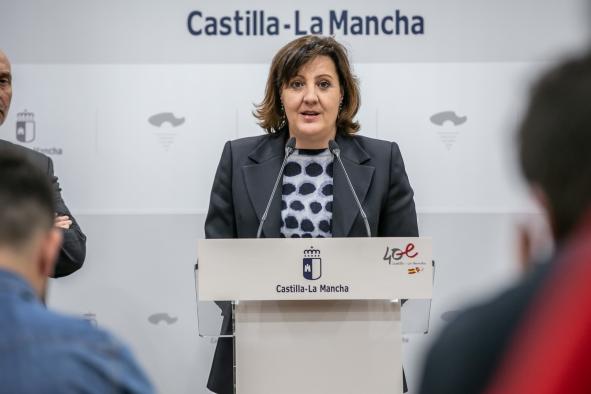 La consejera de Economía, Empresas y Empleo, Patricia Franco, comparece en rueda de prensa para analizar los datos de la Encuesta de Población Activa correspondiente al cuarto trimestre de 2022.