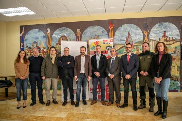 El consejero de Desarrollo Sostenible, Jose Luis Escudero, inaugura las jornadas ‘Castilla-La Mancha en verde: Sostenibilidad forestal’, organizadas por el sindicato Comisiones Obreras.