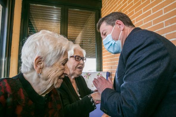 Primera piedra de la residencia de mayores de Mejorada