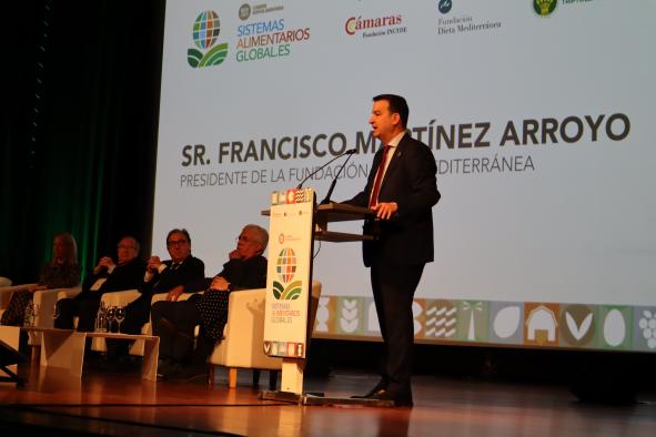 El consejero de Agricultura, Agua y Desarrollo Rural, Francisco Martínez Arroyo, inaugura la Cumbre ‘Sistemas Alimentarios Global.es’