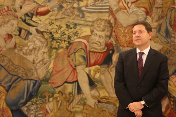 Recepción del Rey Felipe VI al Presidente Page en el Palacio de la Zarzuela