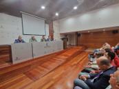 El consejero de Desarrollo Sostenible, Jose Luis Escudero, asiste a la reunión para informar a los municipios de Guadalajara del despliegue de fibra óptica y el proyecto ‘prioritario’ para la instalación de banda ancha